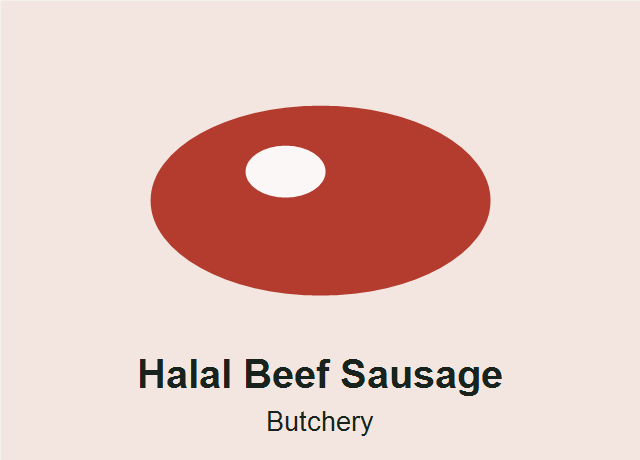 Halal Beef Sausage